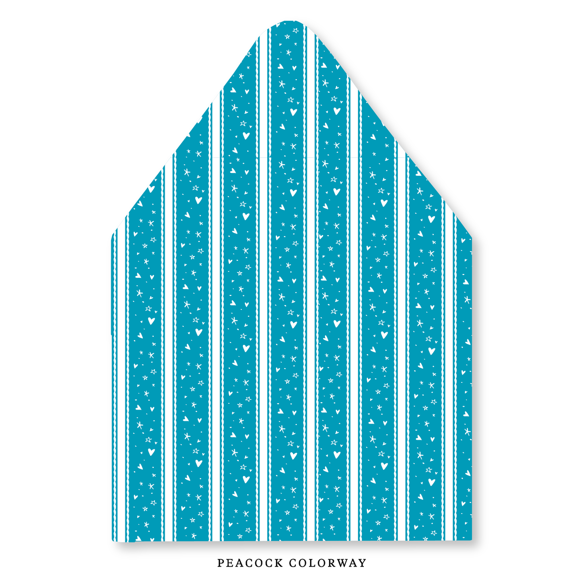 Stars & Hearts Stripe Envelope Liner