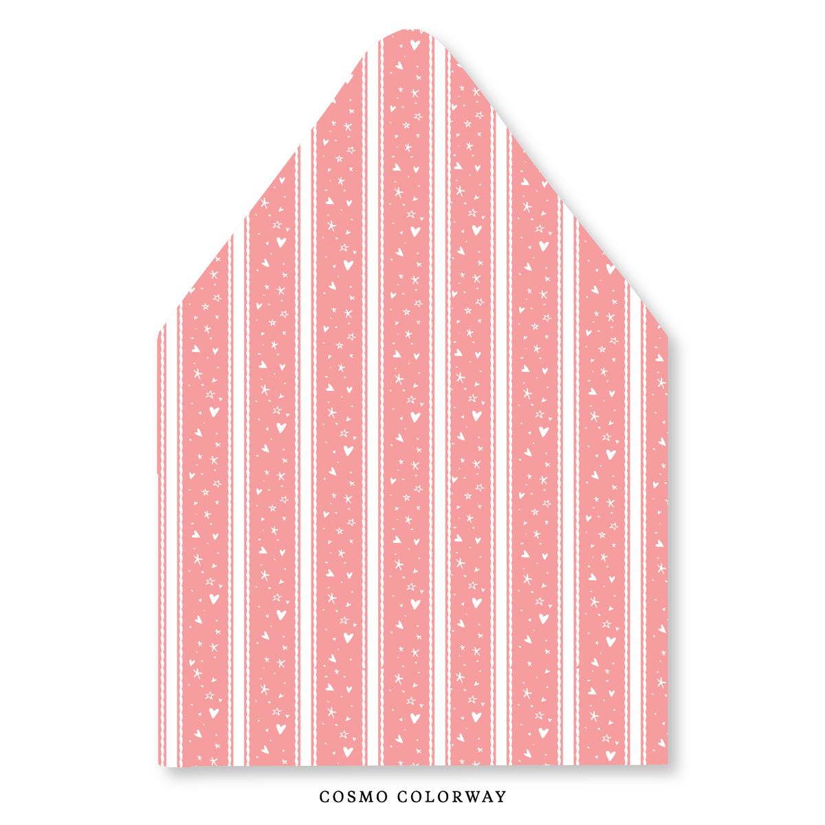 Stars & Hearts Stripe Envelope Liner