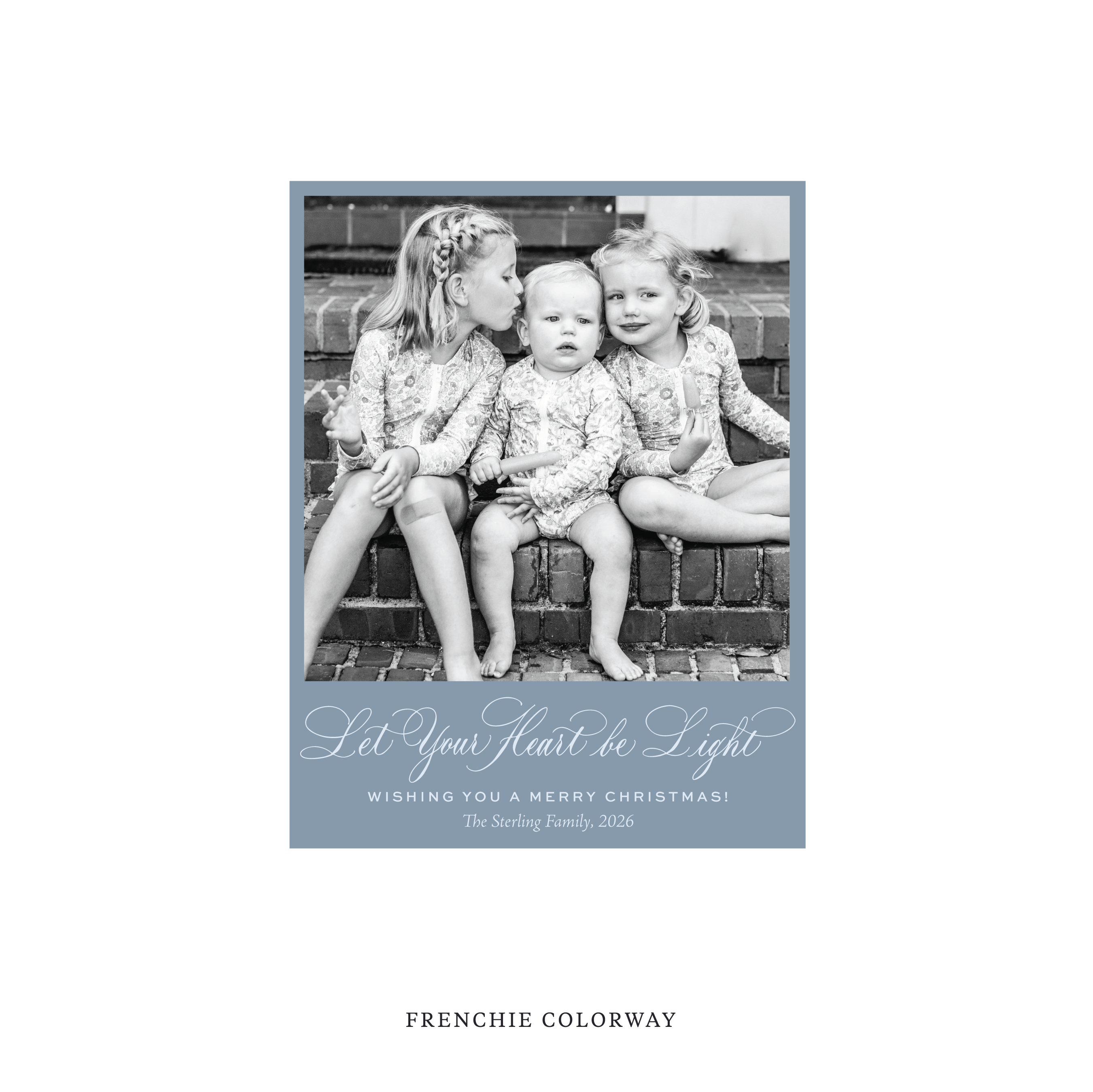 Sterling Classic Flat Print Holiday Card, Small