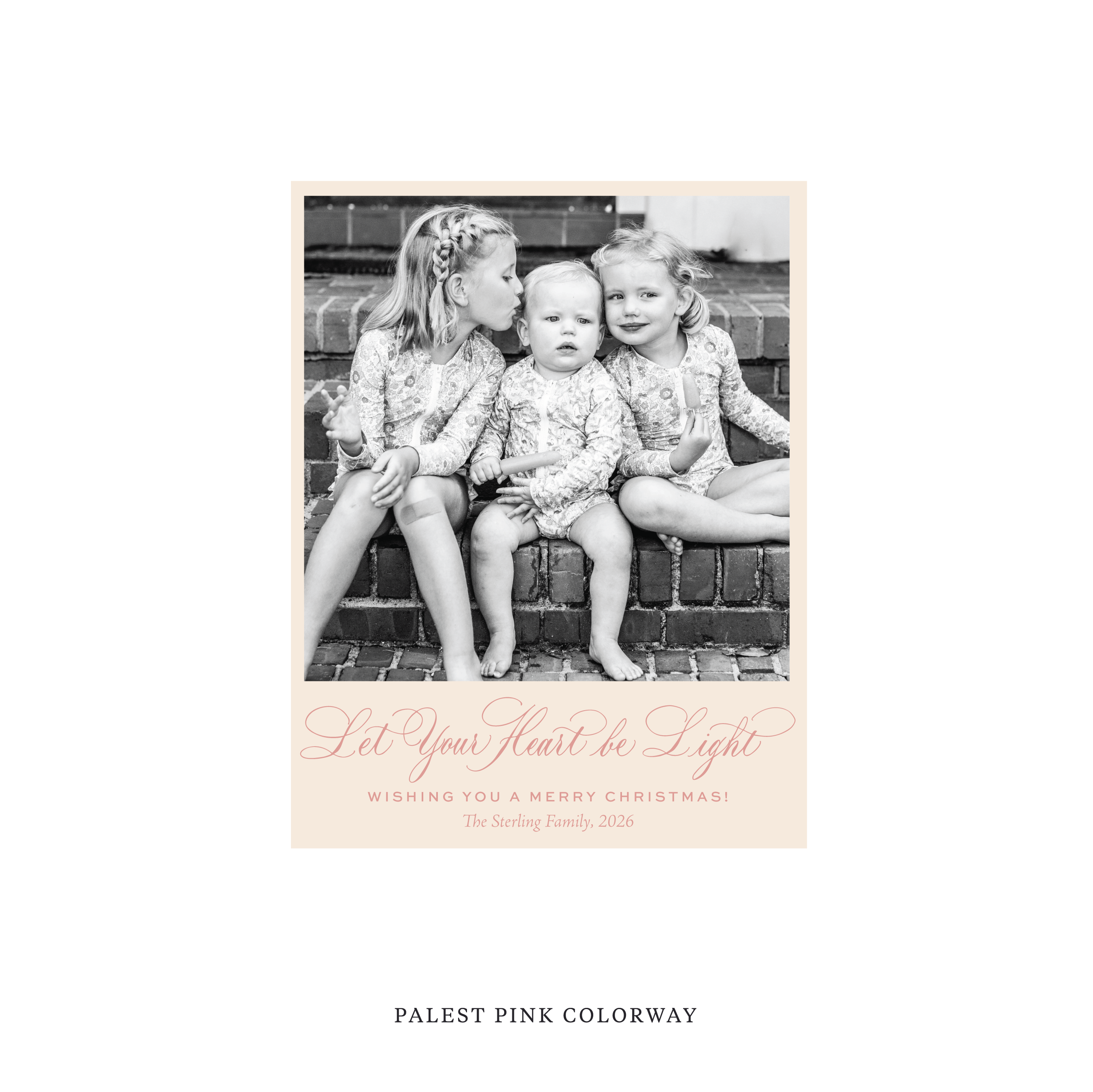 Sterling Classic Flat Print Holiday Card, Small