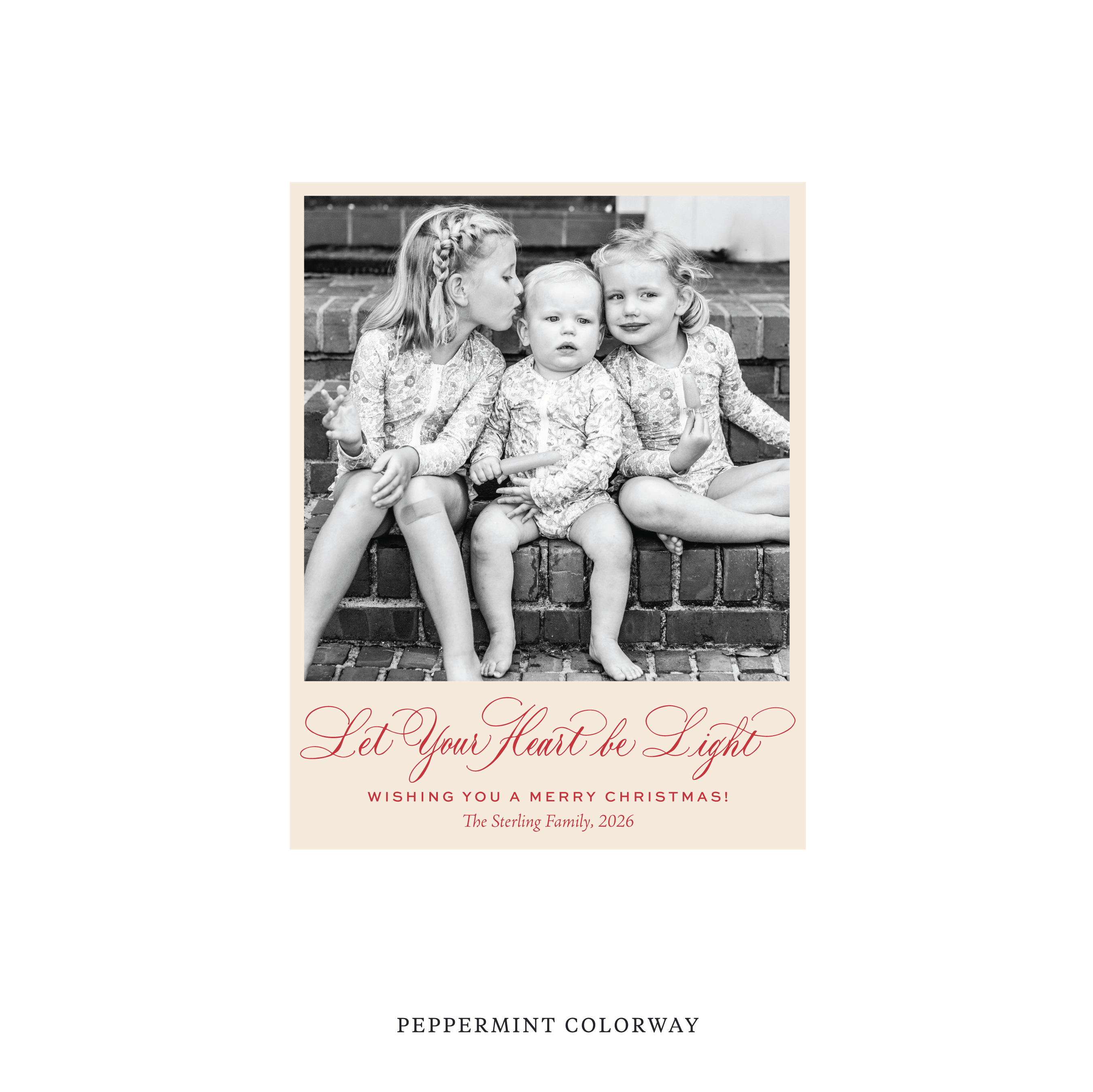 Sterling Classic Flat Print Holiday Card, Small