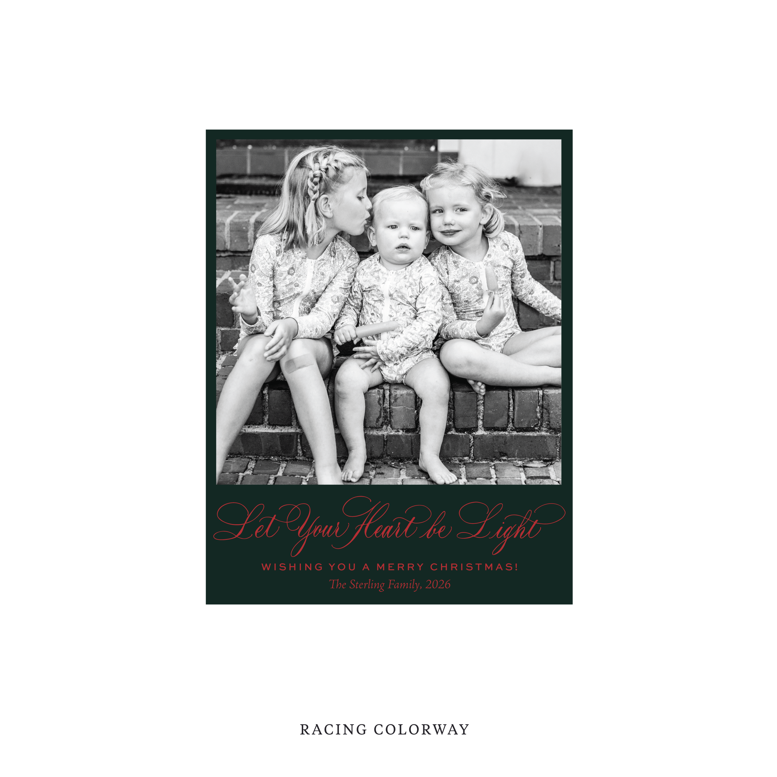 Sterling Classic Flat Print Holiday Card, Small