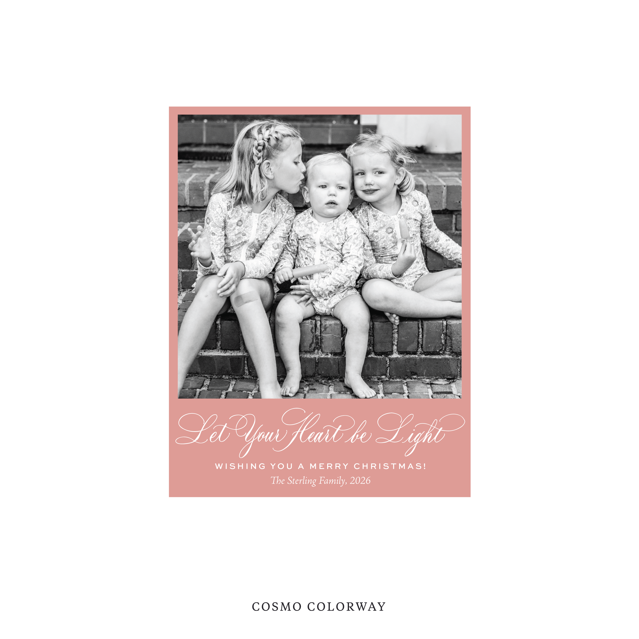 Sterling Classic Flat Print Holiday Card, Small
