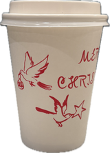 Merry Christmas Paper Cups & Lids