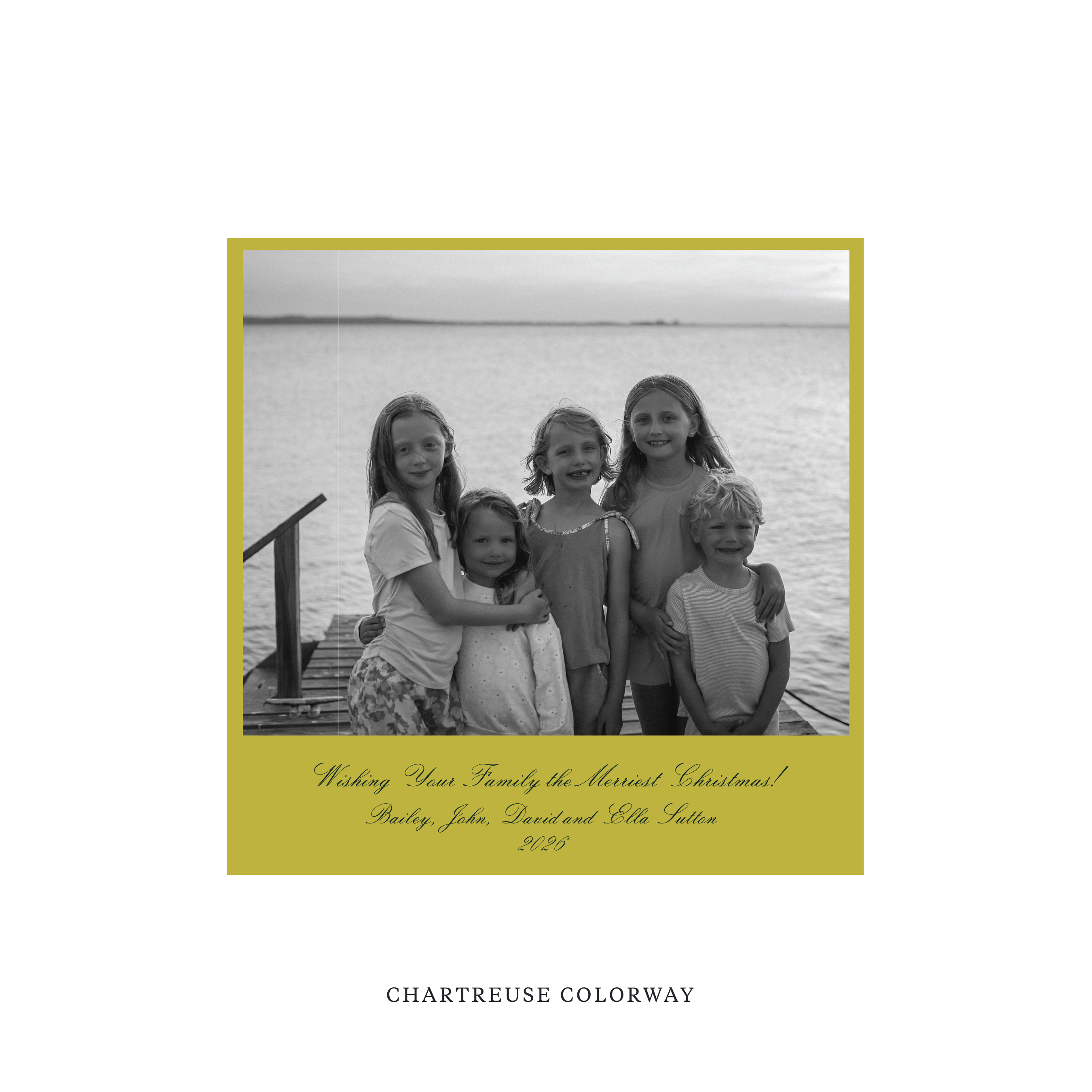 Sutton Classic Printed Square Holiday Card