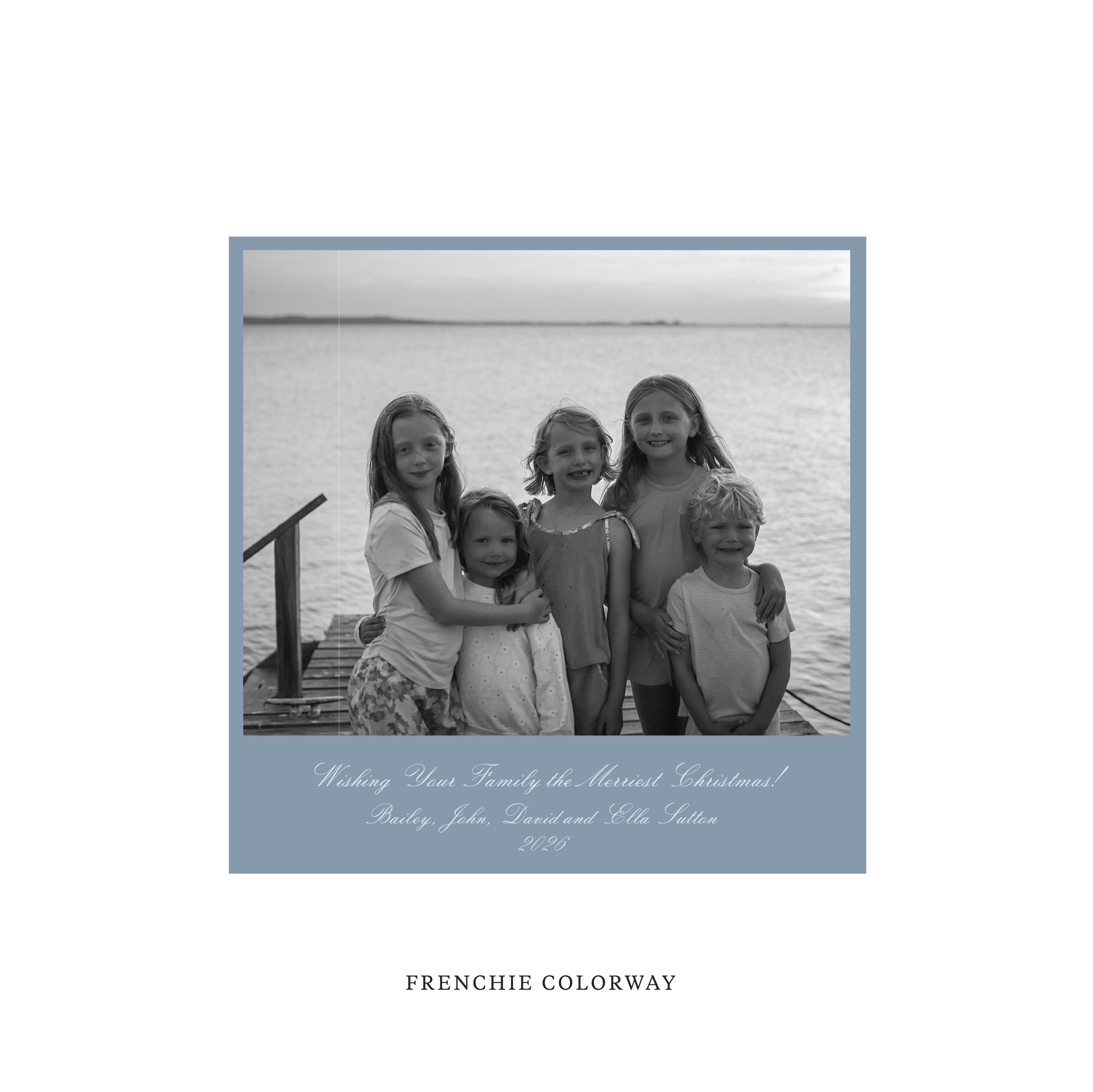 Sutton Classic Printed Square Holiday Card