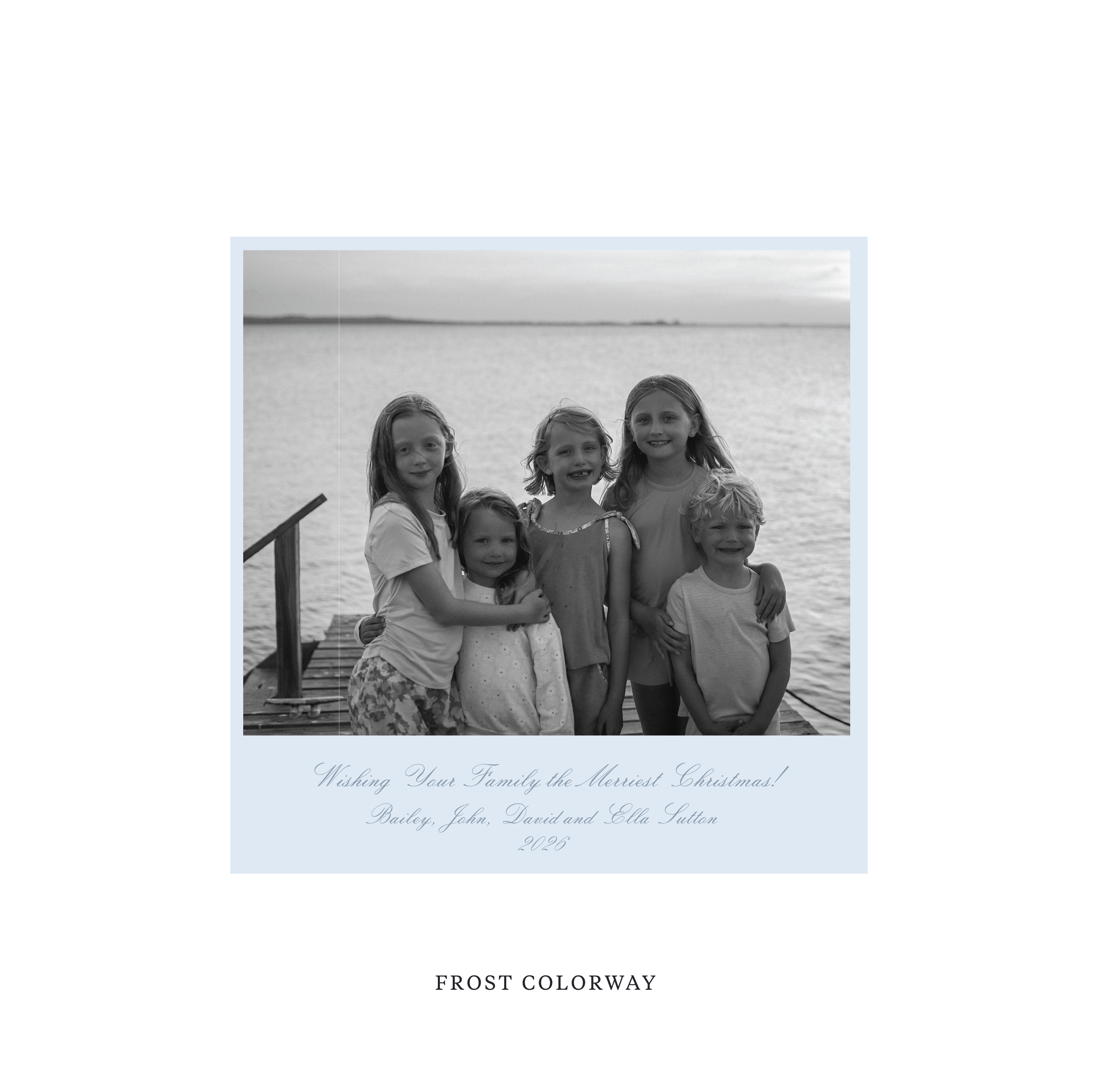 Sutton Classic Printed Square Holiday Card