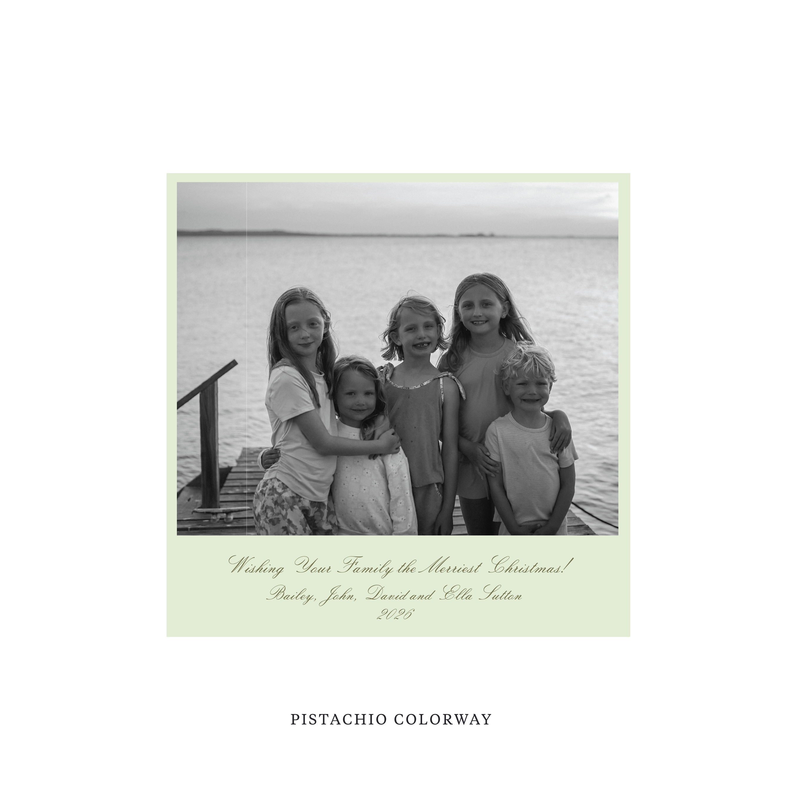 Sutton Classic Printed Square Holiday Card