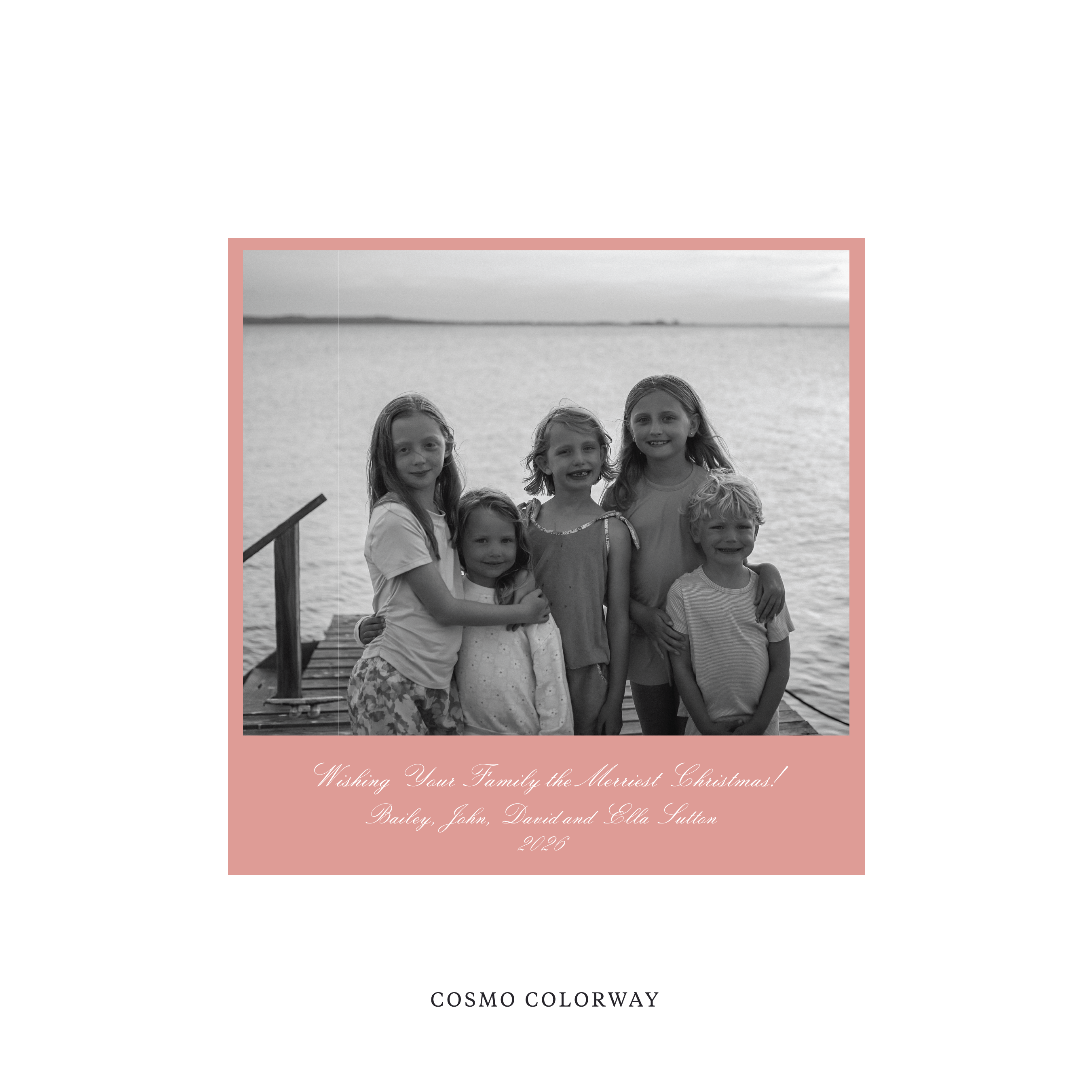 Sutton Classic Printed Square Holiday Card