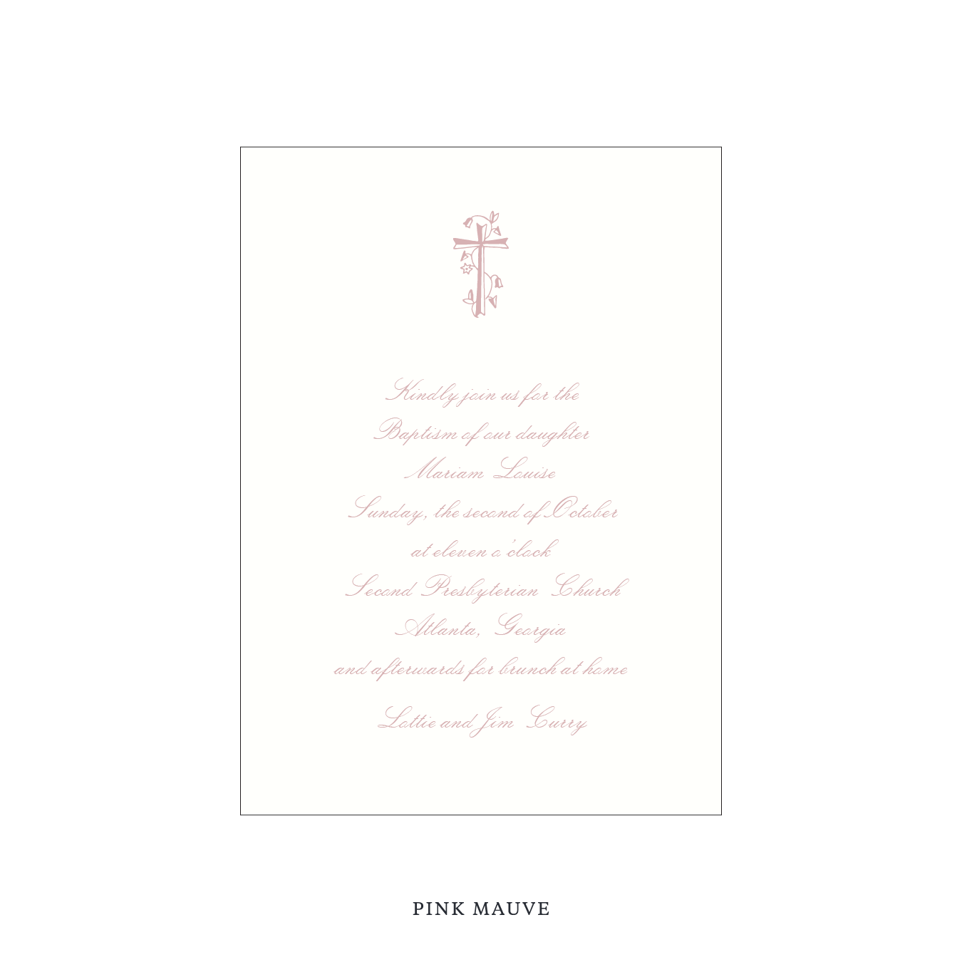 Sutton Religious Celebration Invitation