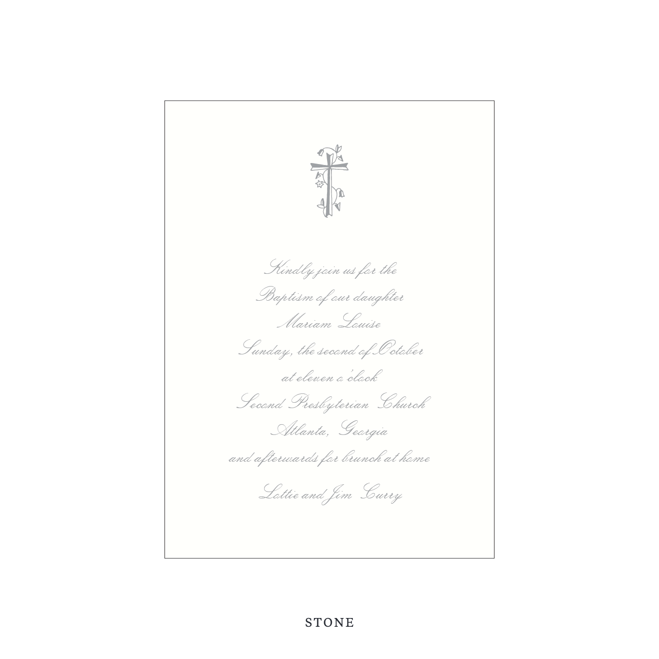 Sutton Religious Celebration Invitation