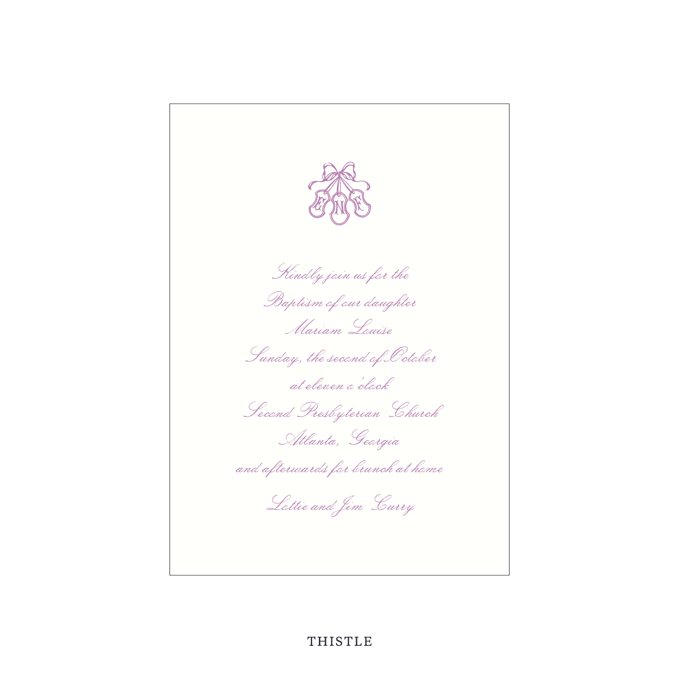 Sutton Religious Celebration Invitation