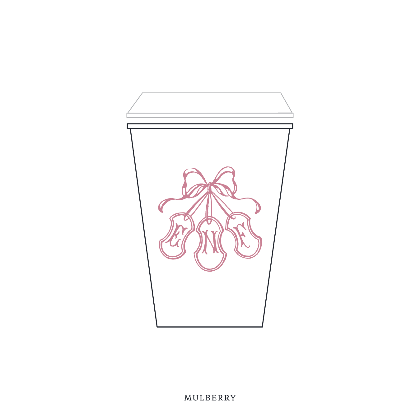 Sutton Motif Paper Cup | 12 oz with Lid