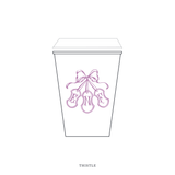Sutton Motif Paper Cup | 12 oz with Lid
