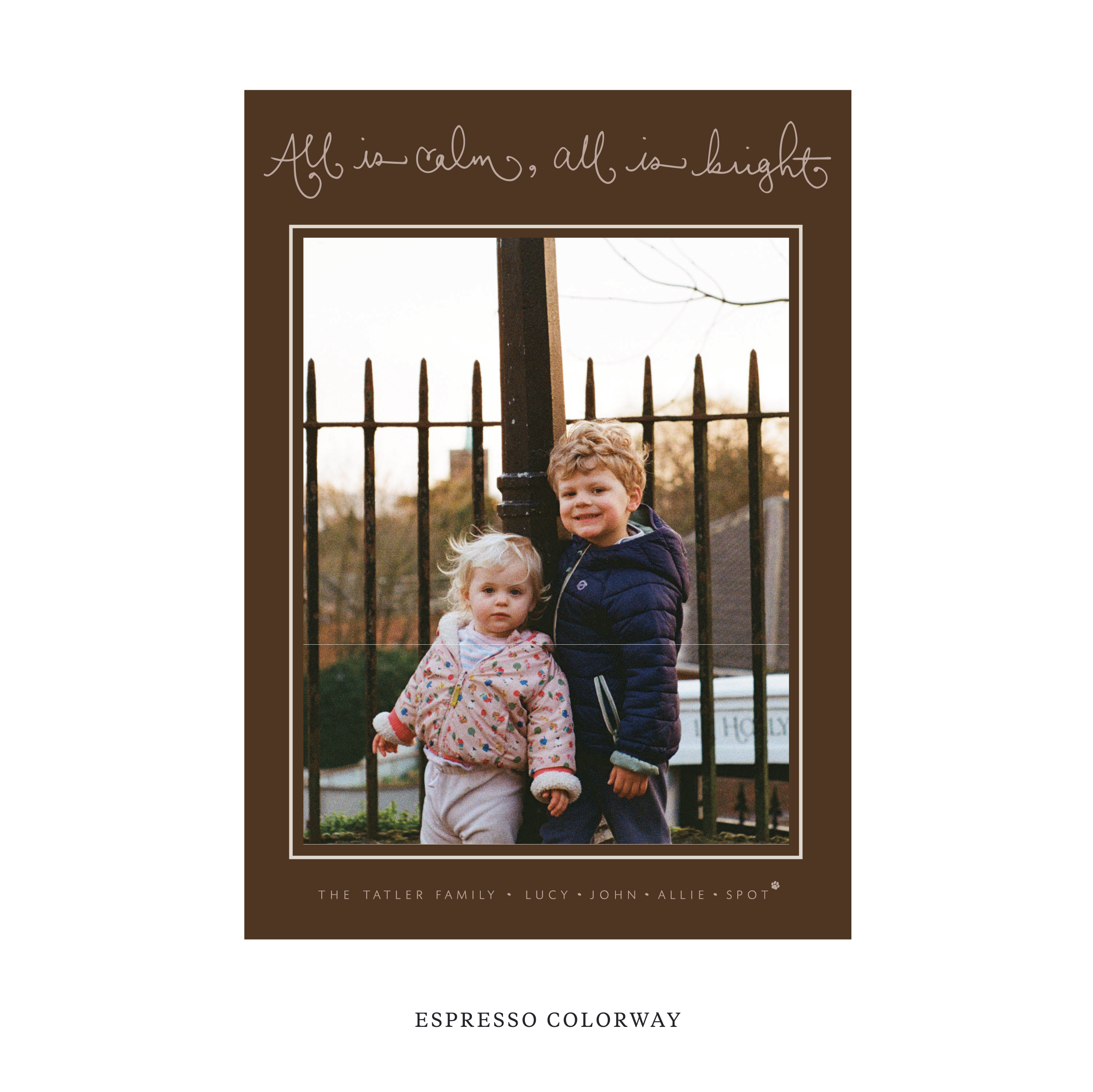 Tatler Classic Flat Print Holiday Card, Large