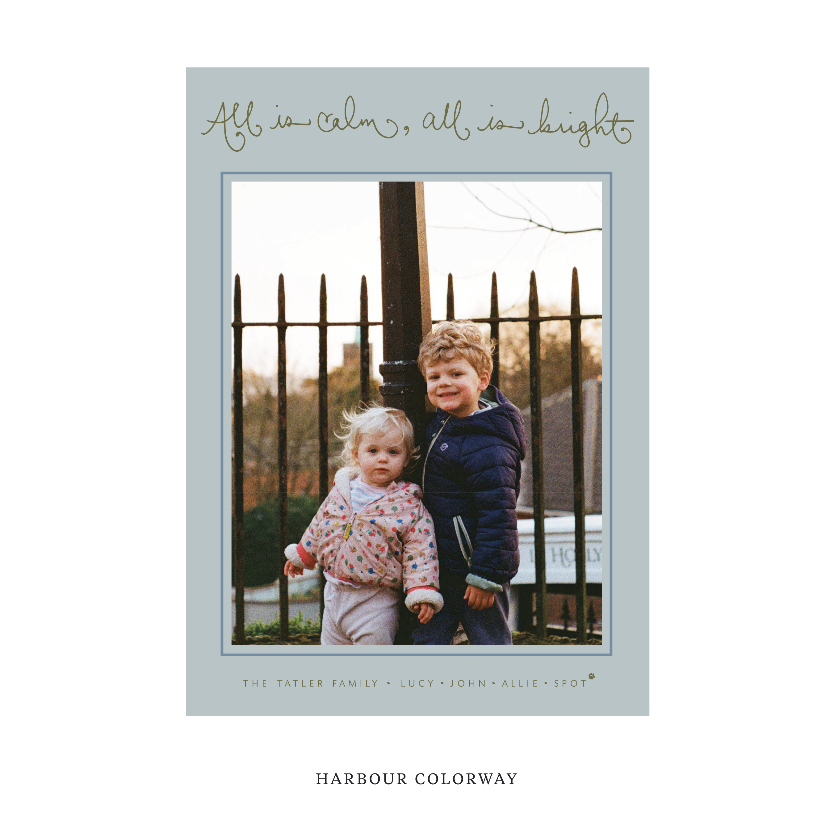 Tatler Classic Flat Print Holiday Card, Large