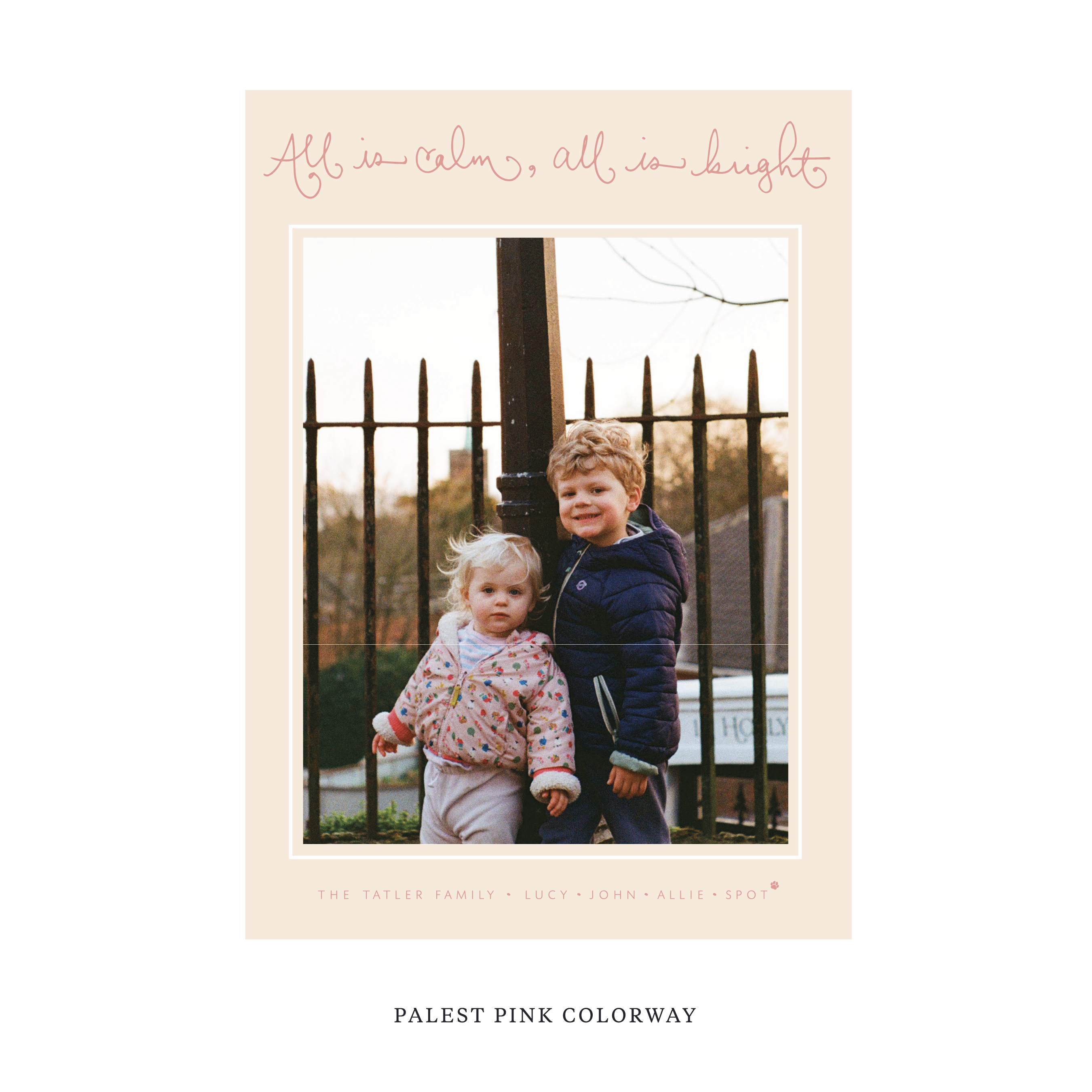 Tatler Classic Flat Print Holiday Card, Large