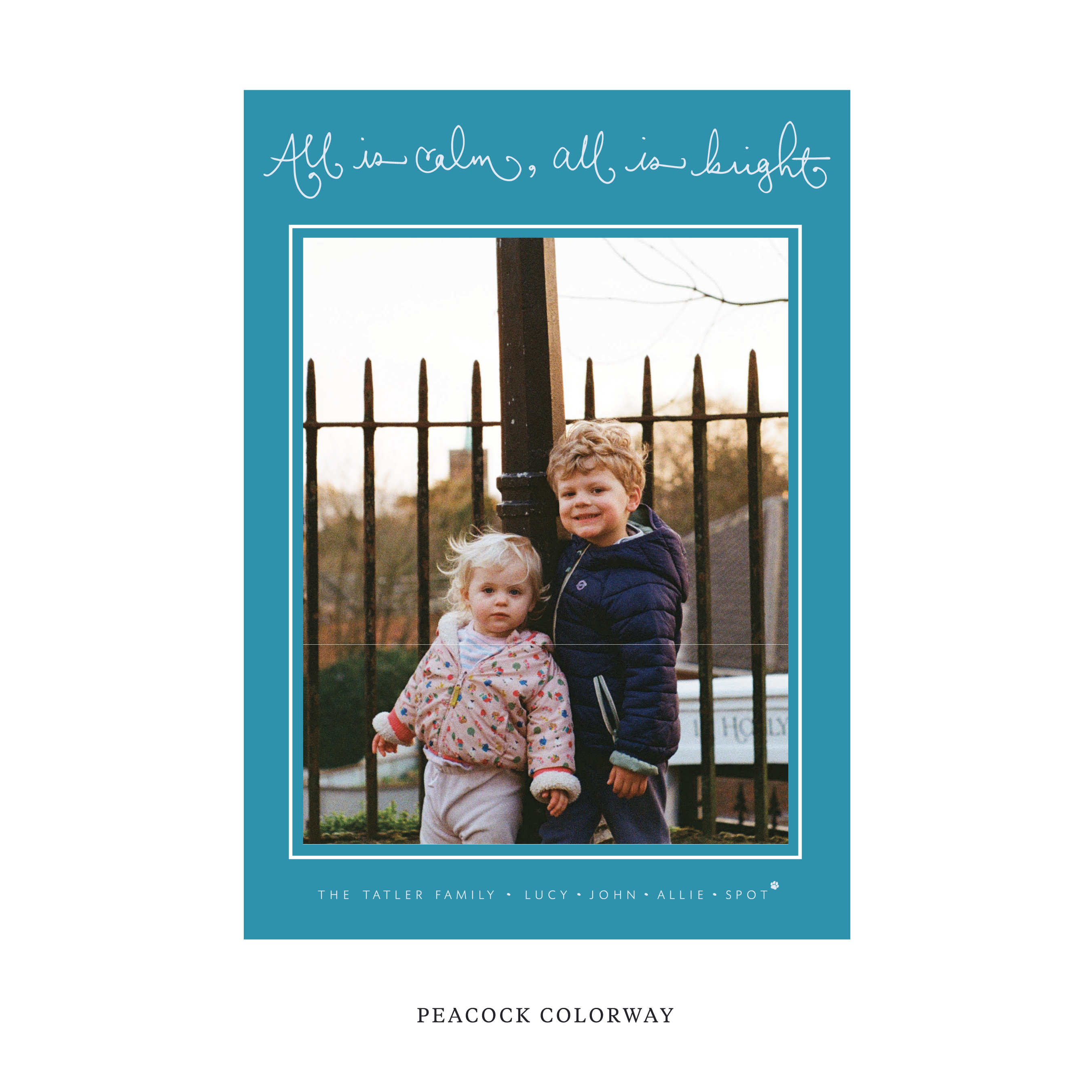 Tatler Classic Flat Print Holiday Card, Large