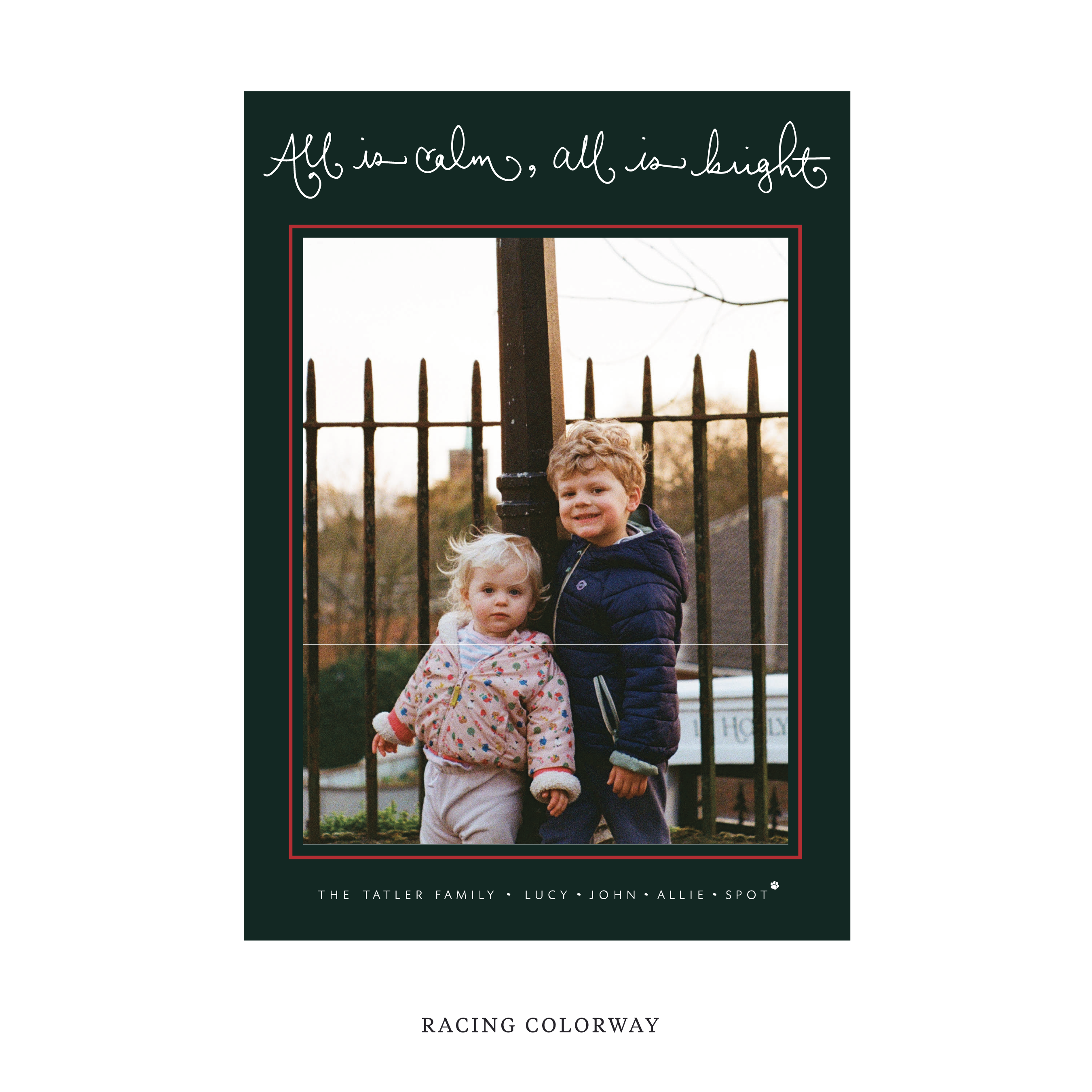 Tatler Classic Flat Print Holiday Card, Large