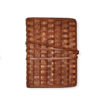 Woven Leather Journal, Small