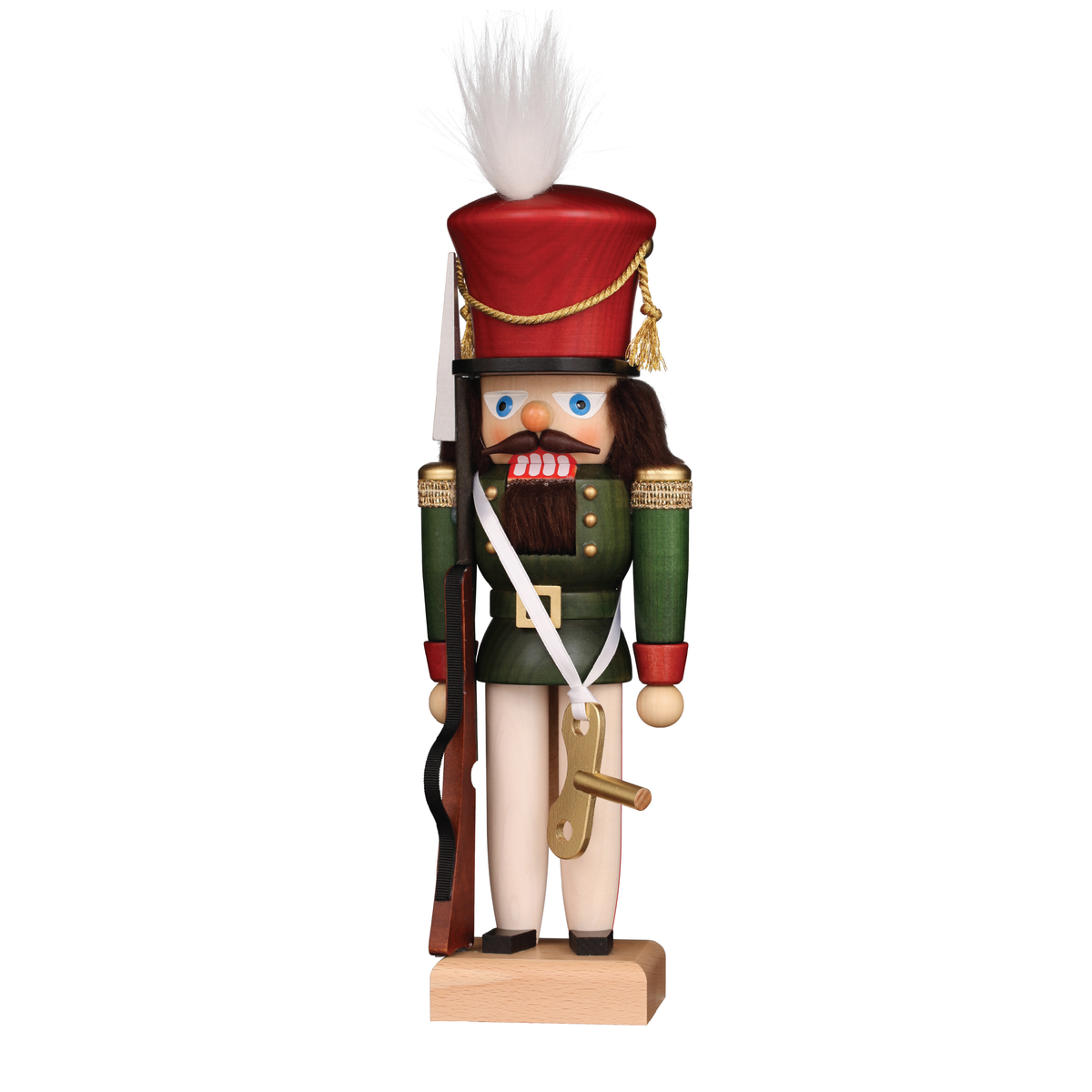 Toyland Soldier traditional German wooden Christmas nutcracker featuring a classic toy soldier in festive uniform