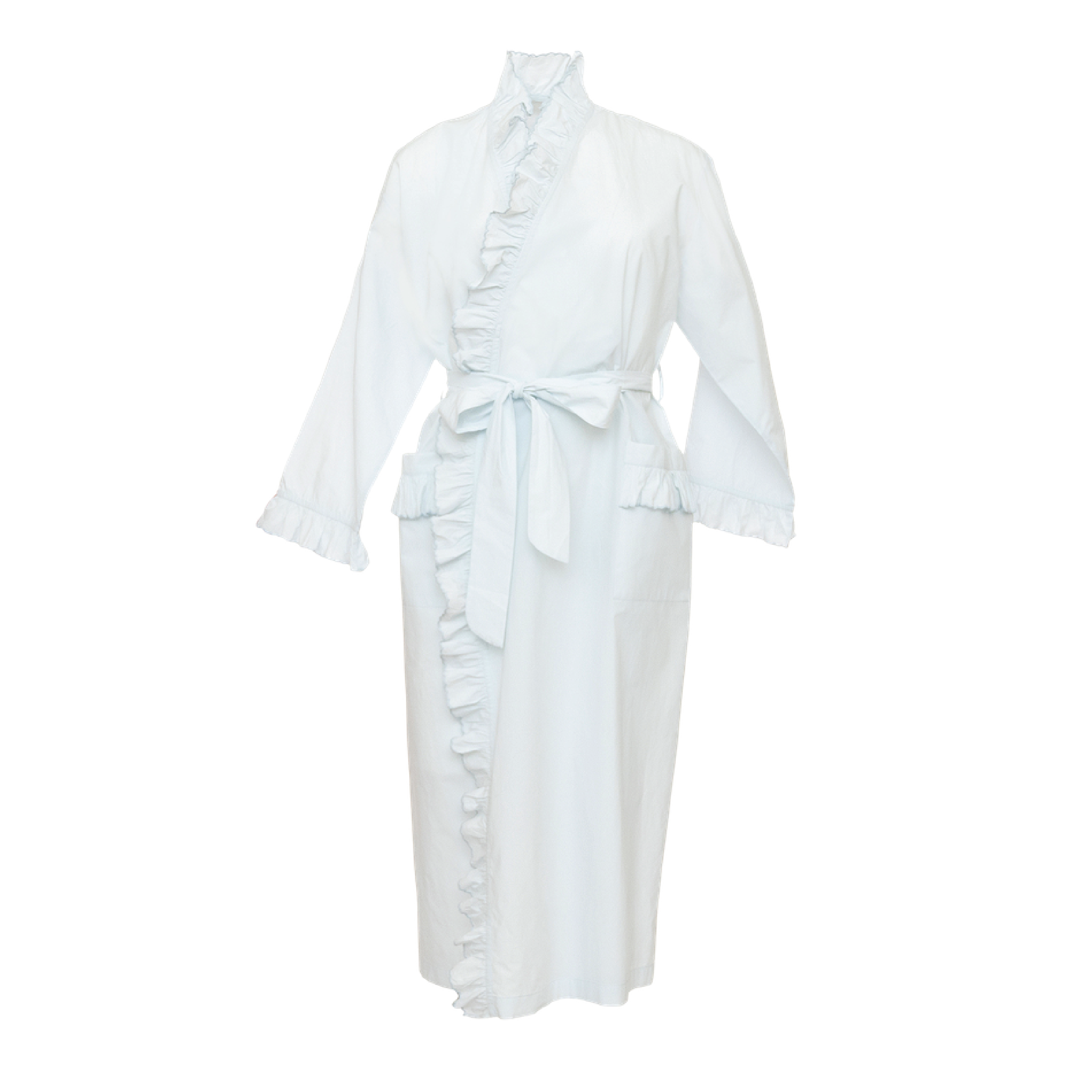 Blue Ruffled Robe