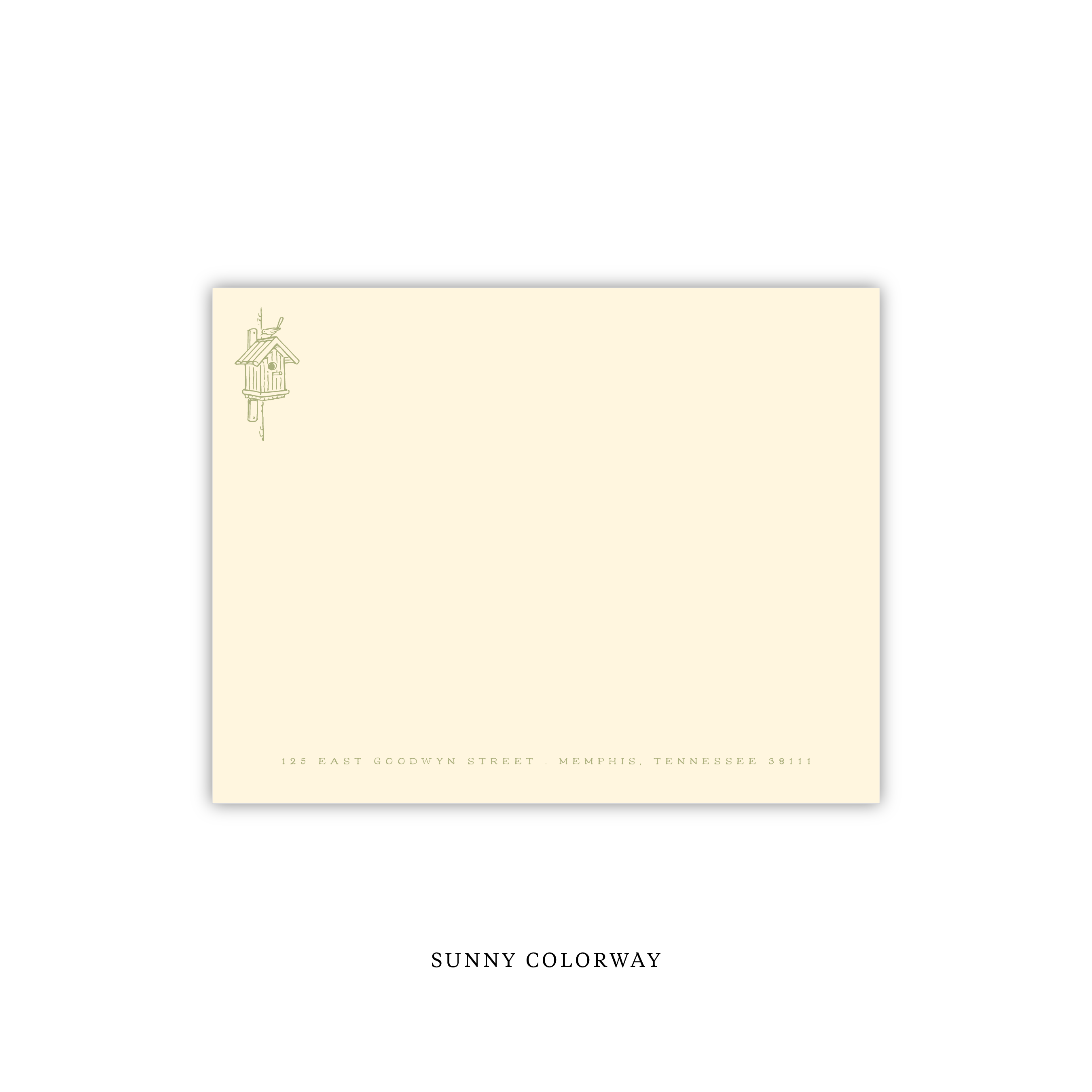 Birdhouse Letterpress Stationery