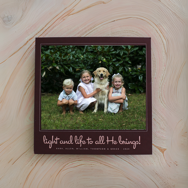 Juniper Large Square Luxe Holiday Card
