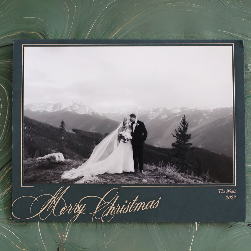 Cassia Large Luxe Holiday Card