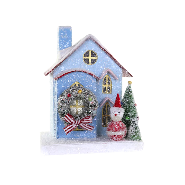Petite Blue Glitter House