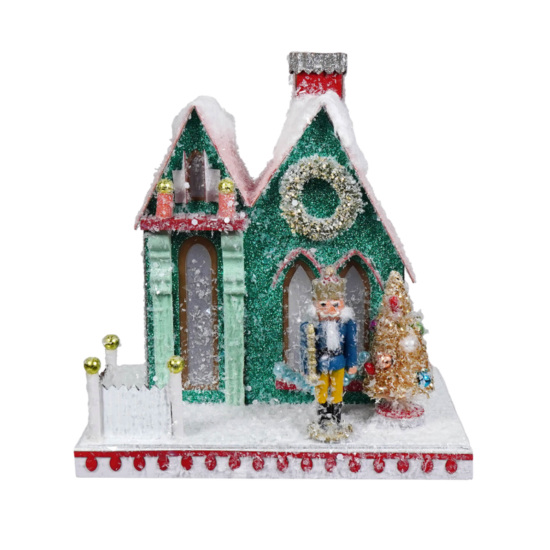Nutcracker Glitter Cottage