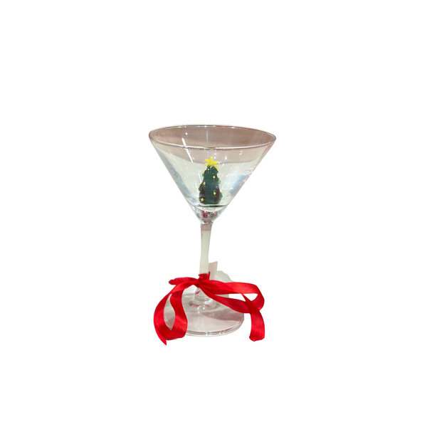 Christmas Tree Martini Glass