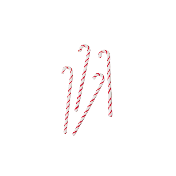 Glass Candy Cane Stir Sticks – Set of 4