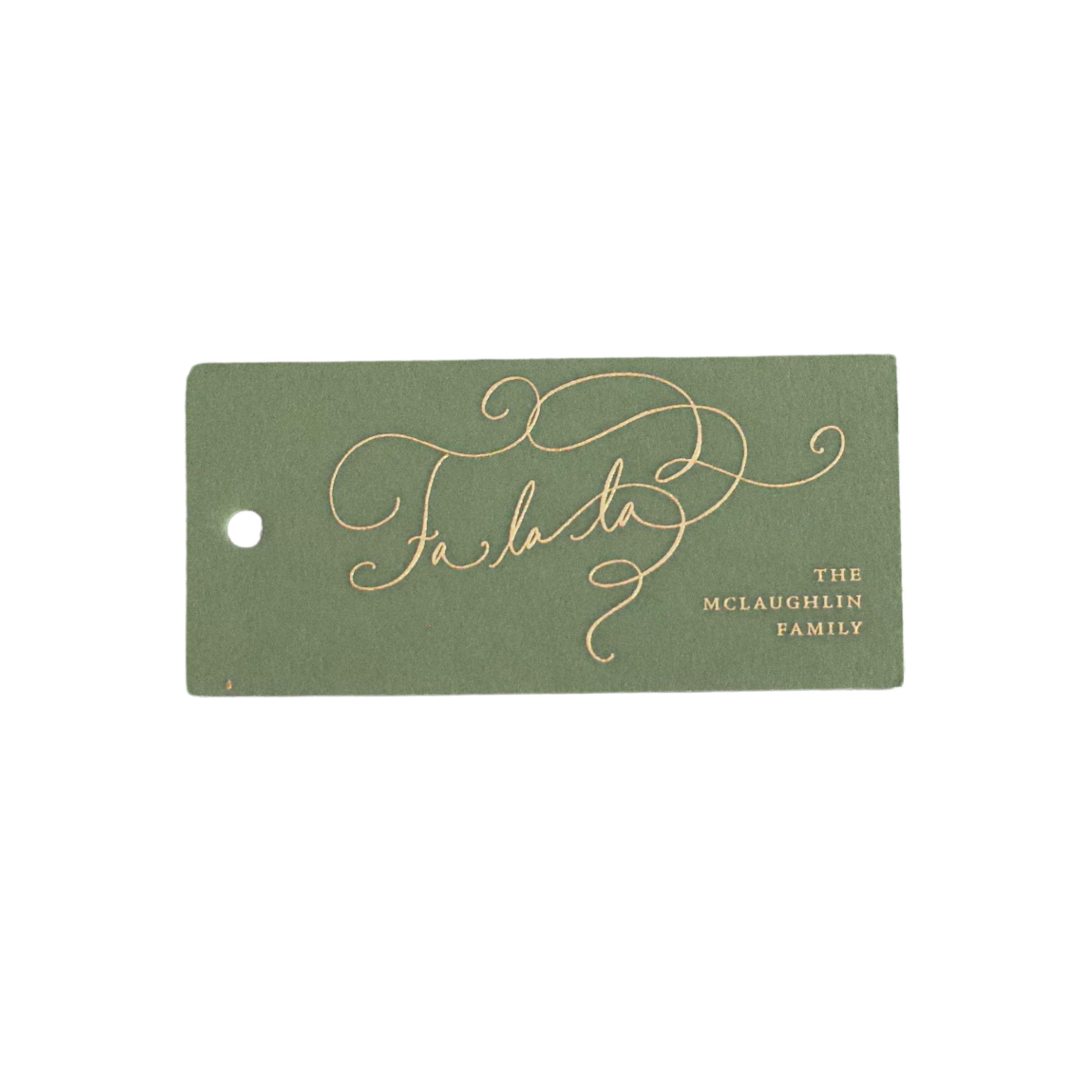 The Falala Engraved Tag