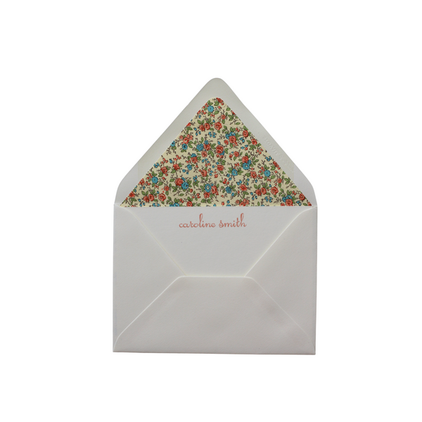 Blue Rose Stationery Set