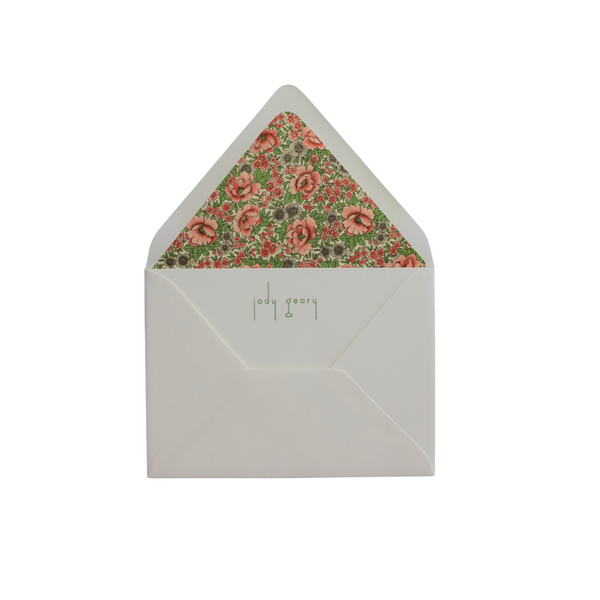 Flora Melon Stationery Set