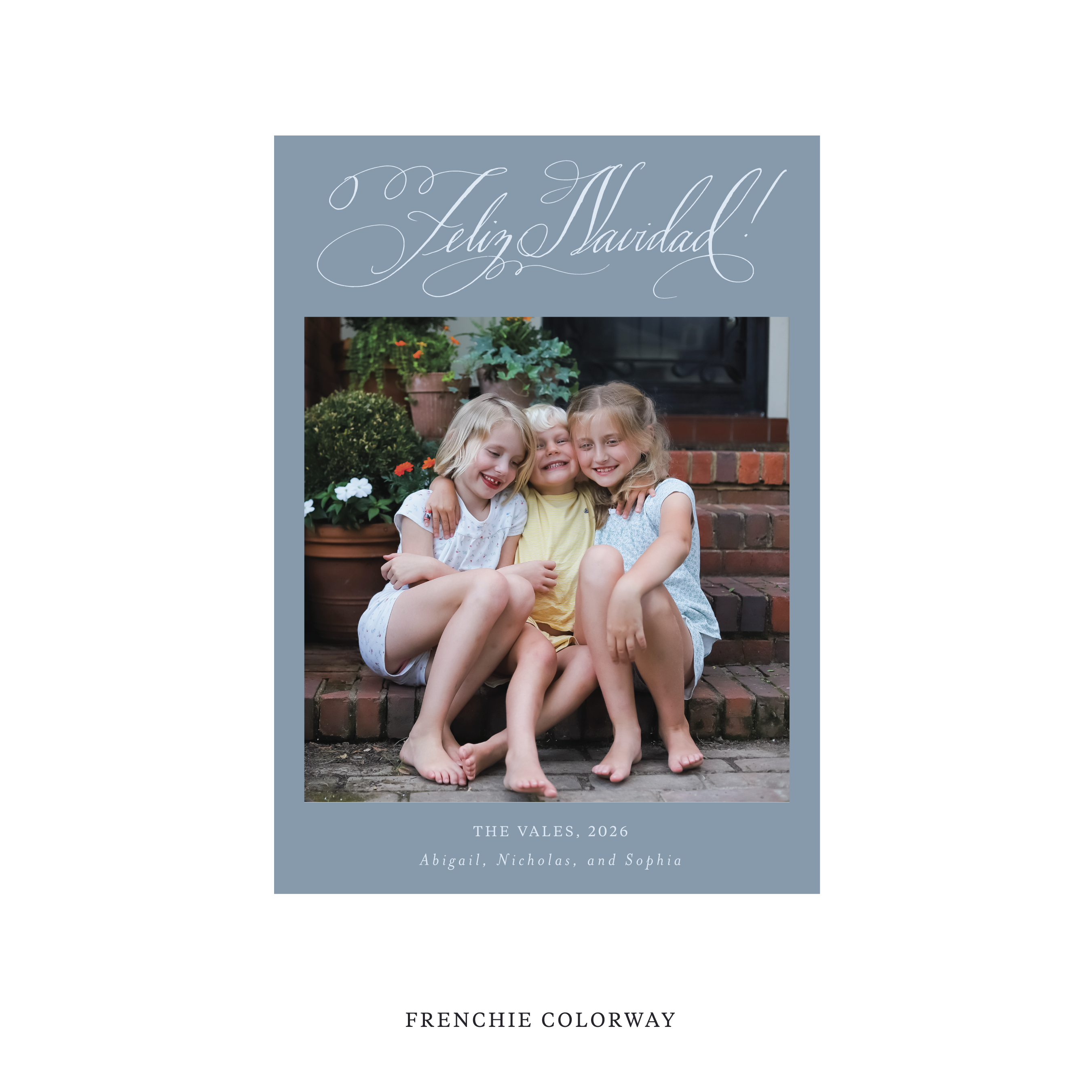 Vale Classic Flat Print Holiday Card, Medium