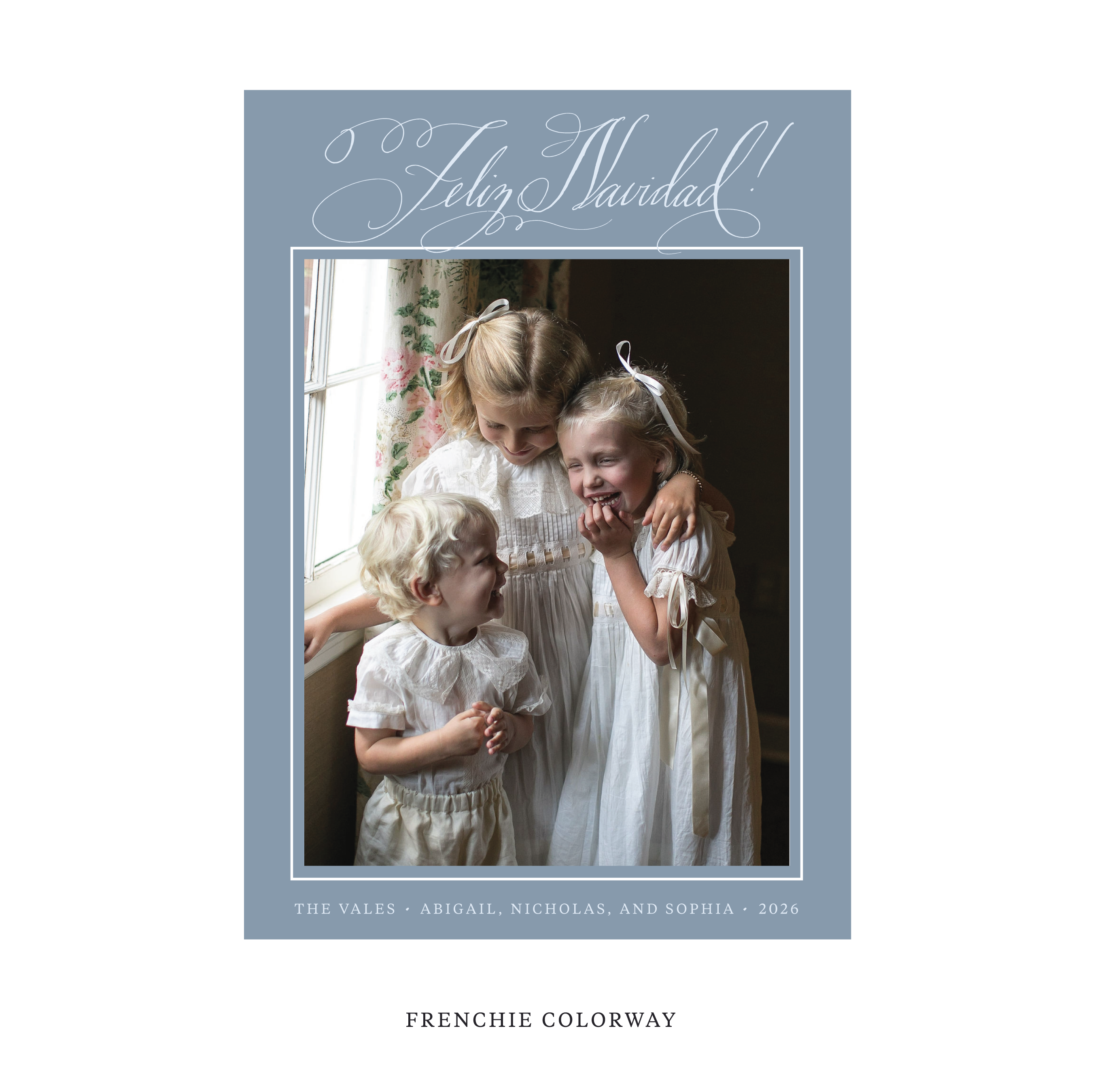Vale Classic Flat Print Holiday Card, Large