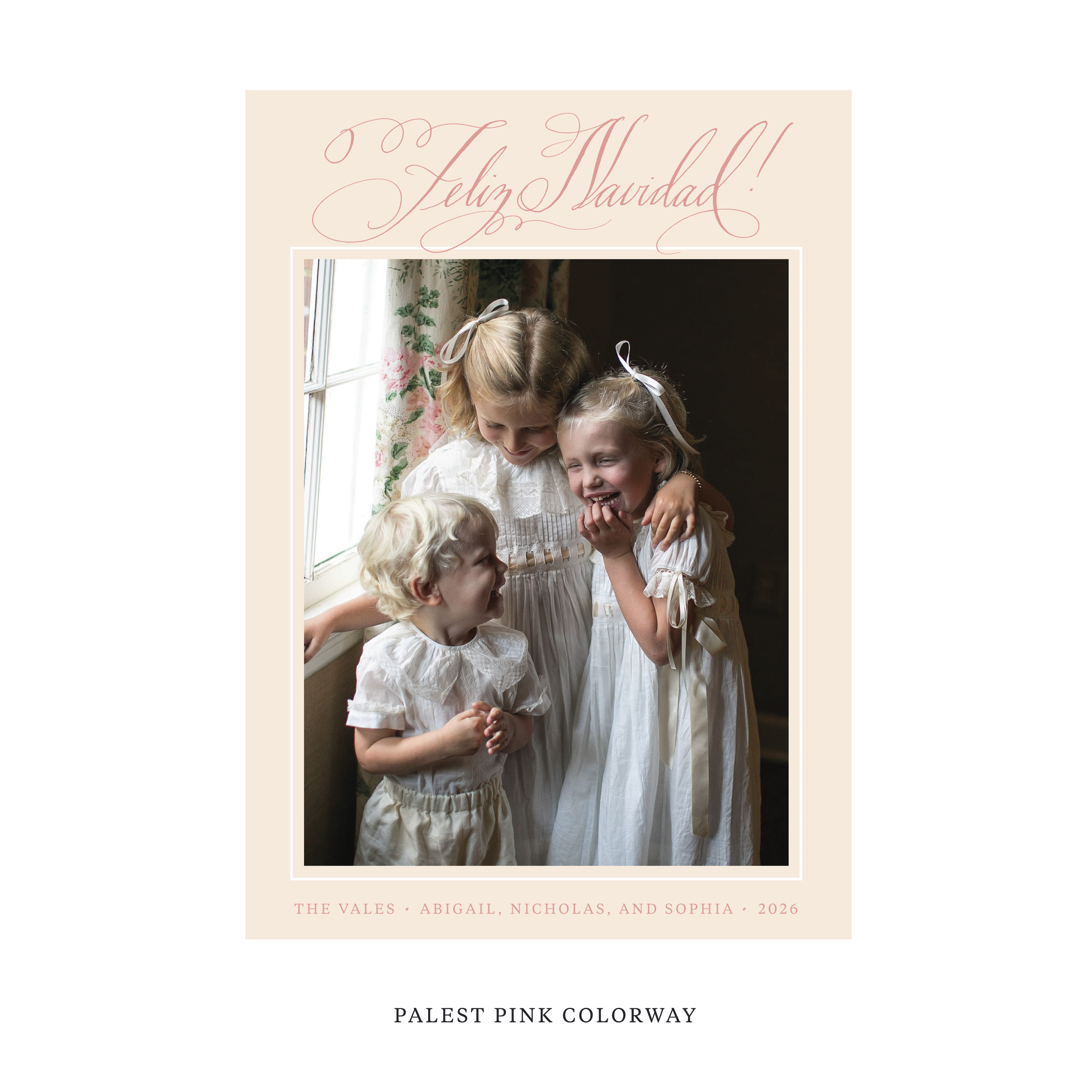 Vale Classic Flat Print Holiday Card, Large