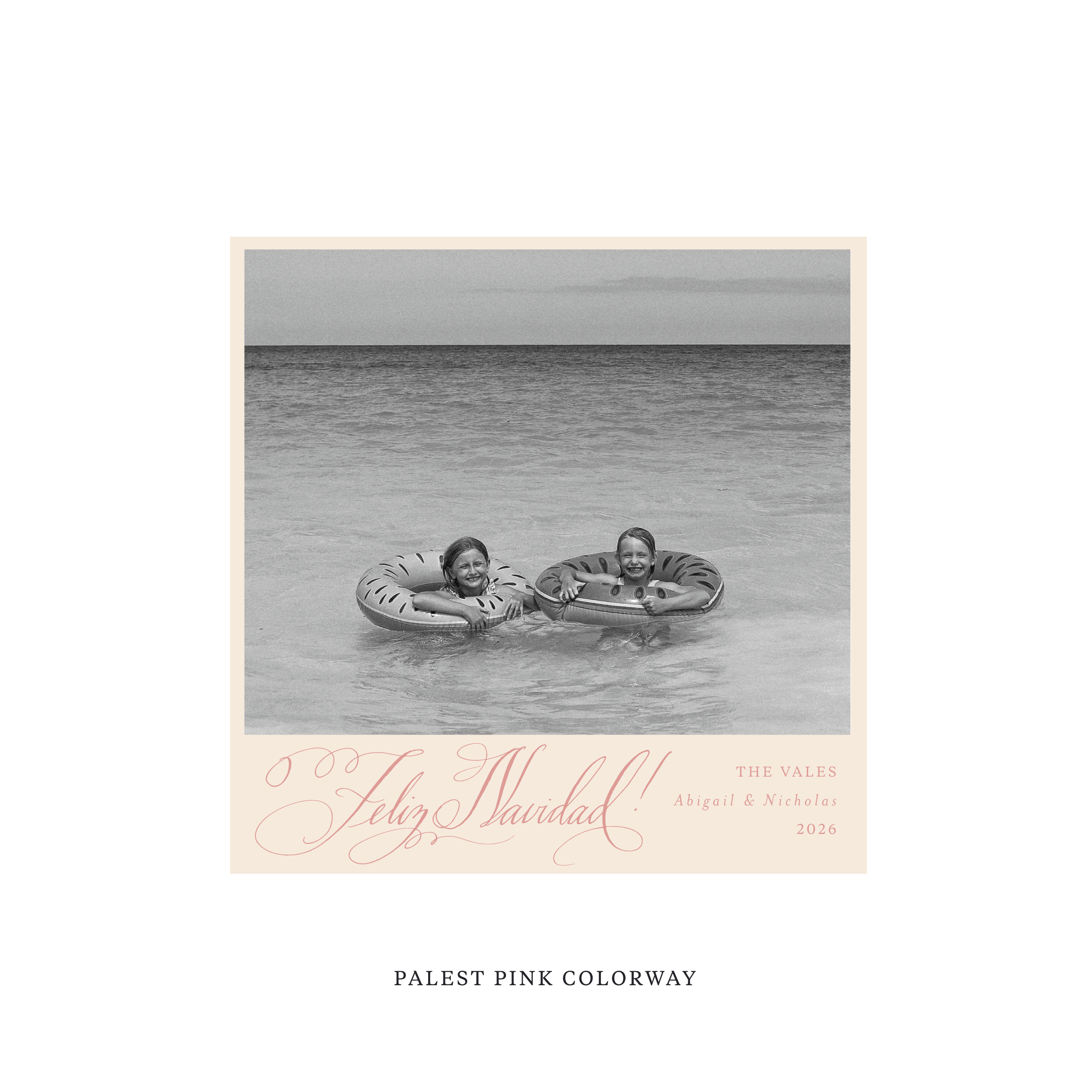 Vale Classic Flat Print Holiday Card, Square II