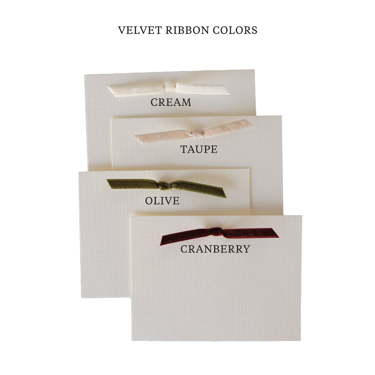 Hampstead Velvet Ribbon Classic Print Holiday Card