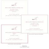 Hampstead Motif Birth Announcement