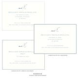 Hampstead Motif Birth Announcement