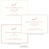Hampstead Motif Birth Announcement