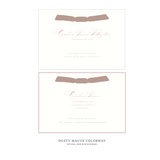 Primrose Ribbon Birth Announcement
