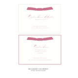 Primrose Ribbon Birth Announcement