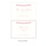 Primrose Ribbon Birth Announcement