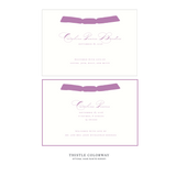 Primrose Ribbon Birth Announcement