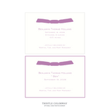 Richmond Ribbon Birth Announcement