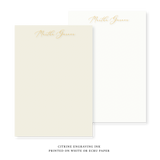 Martha Engraved Note